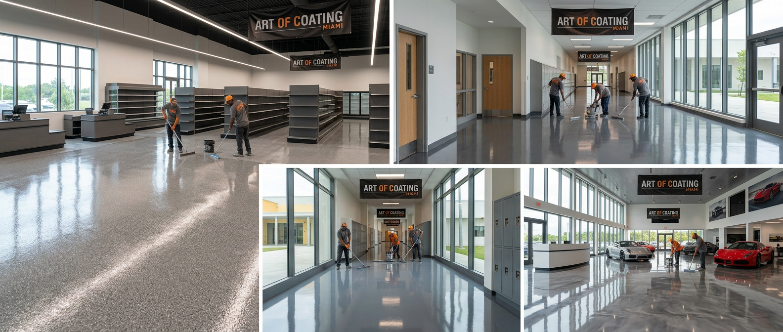 Art of Coating Miami professional floor coating projects