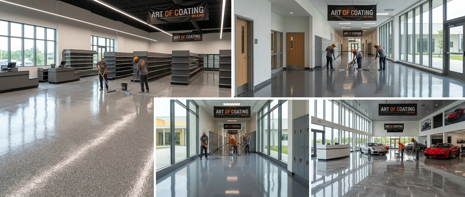 Art of Coating Miami professional floor coating projects